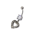 Piercing Ombelico  1x  con Brillantini Swarowsky (Certificato)