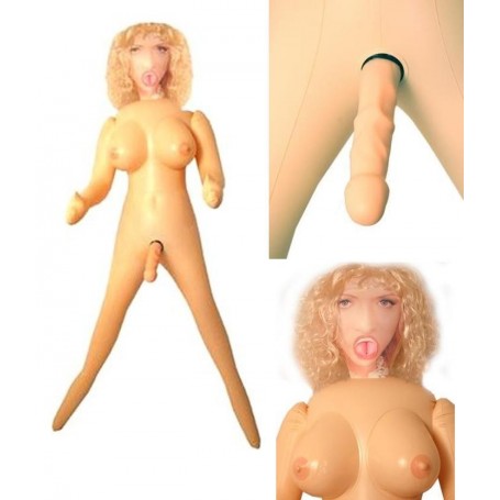 BAMBOLA GONFIABILE REALISTICA PER DONNA E UOMO SEX TRANS SEXUAL DOLL 59,90€