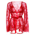 BODY CON VESTAGLIA TEDDY, LACE ROBE & RIBBON TIE 64,90€